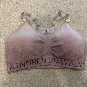 Kindred Bravely Sublime Hands Free Pumping and Nursing Bra Ombré Purple